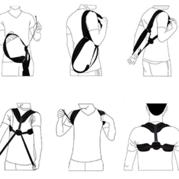 Unisex Adjustable Posture Corrector Back Support - Picture 4 of 7